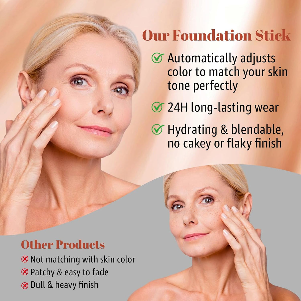 Cavyno™ - Color-Adapting Foundation Stick