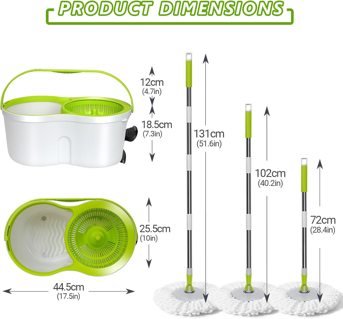 Cavyno™ - Spin Mop & Bucket System